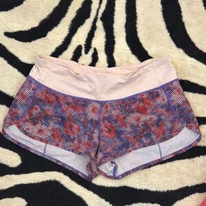 LULULEMON LOW RISE SPEED UP SHORTS!